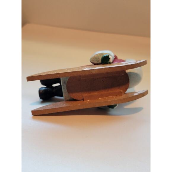 Vintage Santa On Sled Figurine - Whimsical Village Arts - Picture 8 of 11